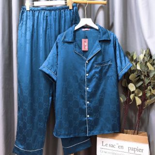 Đồ bộ lụa gấm bigsize tay ngắn quần dài