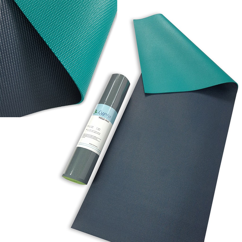 ❤️ TẶNG TÚI ĐỰNG CAO CẤP ❤️️ Thảm Tập Yoga LYPRO PVC Loại 1 Dày 6mm Mặt Thảm 2 Màu Hàng VNXK Siêu Dày, Siêu Êm, Siêu Đẹp