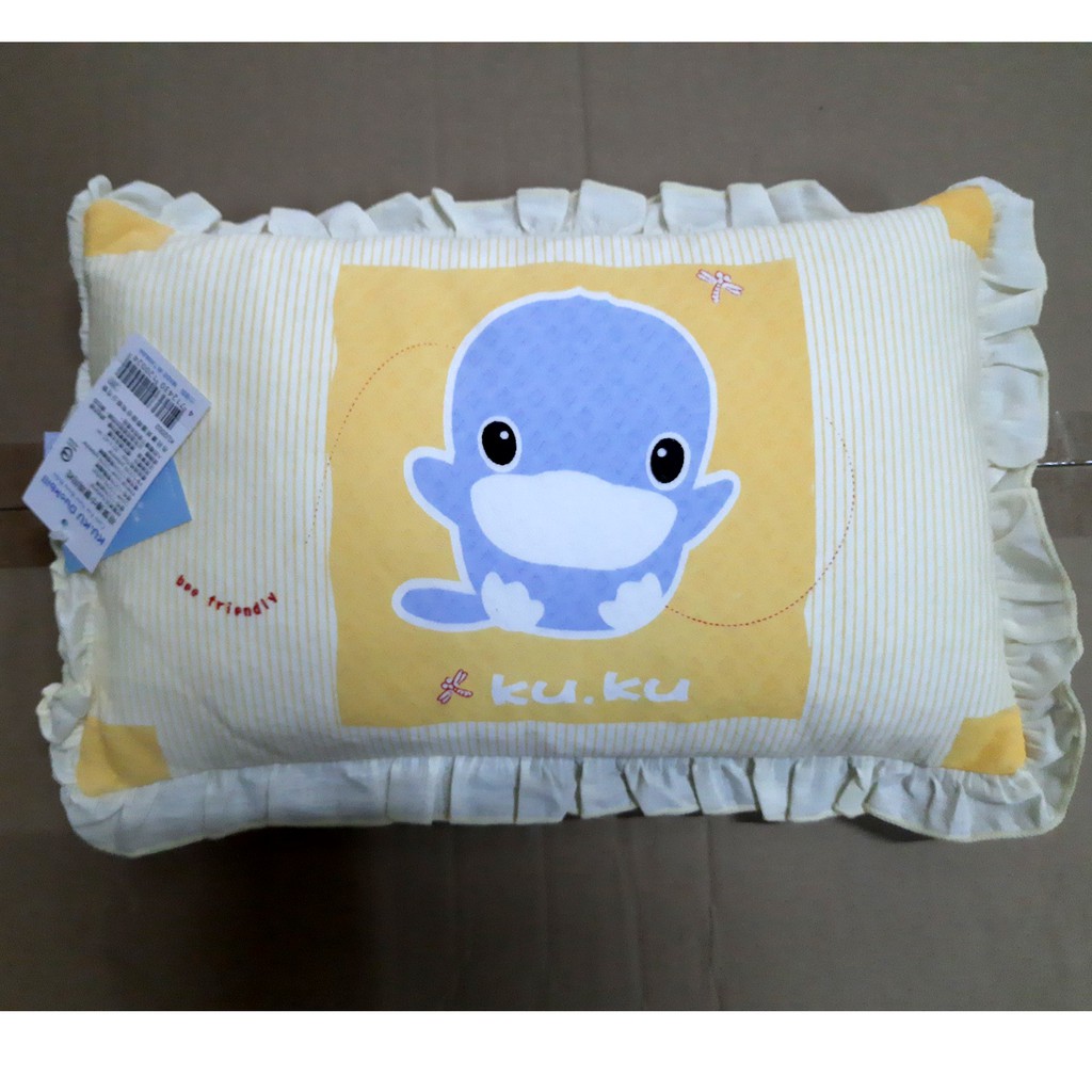 Gối em bé Kuku KU2002 dành cho bé từ 8 tháng (Size 30x40 cm) chất liệu vải mềm và sợi bông cao cấp