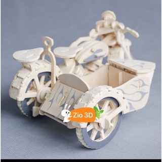 Đồ chơi lắp ráp gỗ 3D Mô hình Xe mô tô
