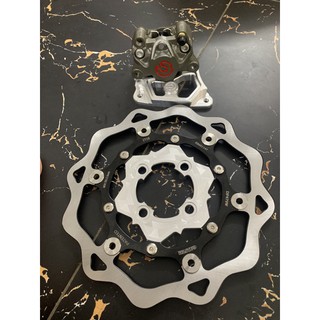 Đĩa KTM 260mm + Heo Thắng lôgô đỏ