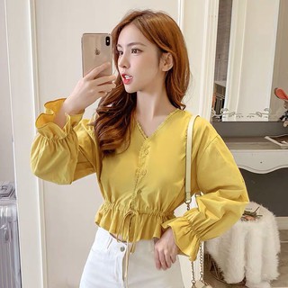 Áo voan viền ren xinh GB06108 mới