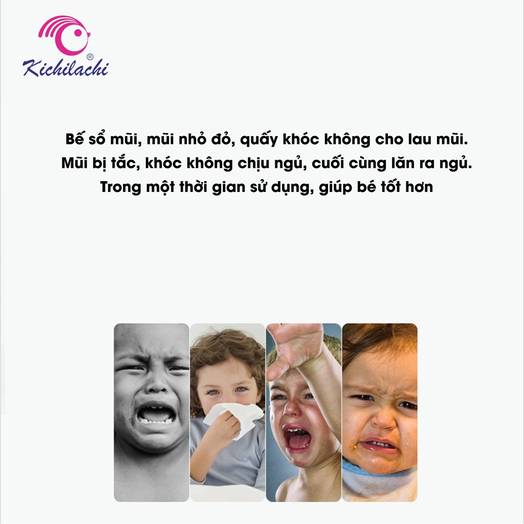 DỤNG CỤ HÚT MŨI 3 CHI TIẾT AN TOÀN CHO BÉ KICHII