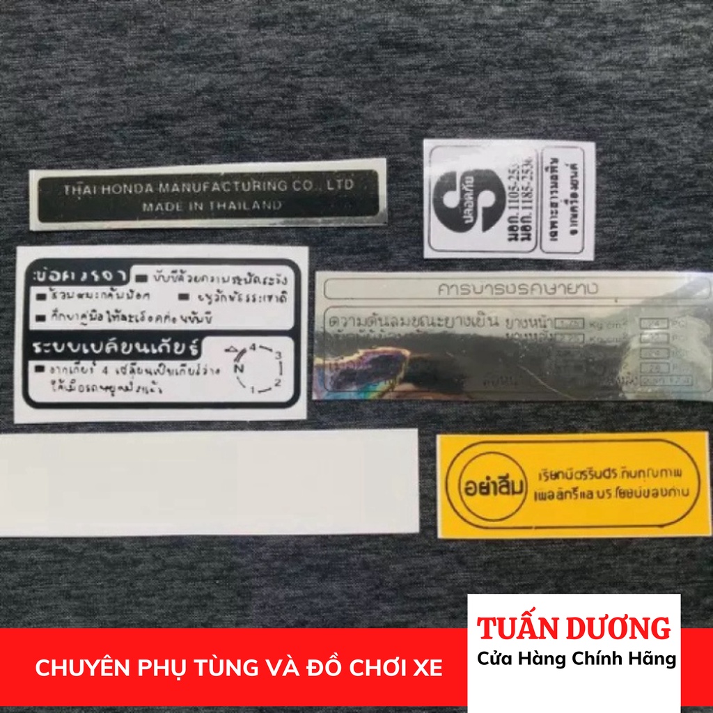 [ LOẠI ĐẸP ] Tem thông số gắn dream Việt , Tem gắn xe hàng đẹp lắp được cả dream thái và dream việt các đời chuẩn zin