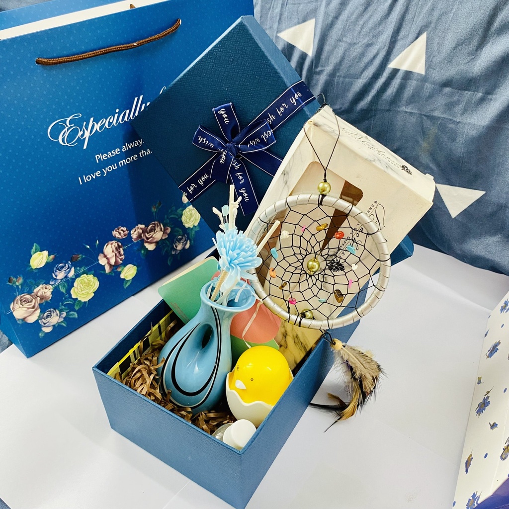 [Dream] quà tặng sinh nhật, bạn gái, trai, người yêu gồm lọ hoa tinh dầu, vòng bắt giấc mơ, đèn ngủ gà con, thiệp trái t