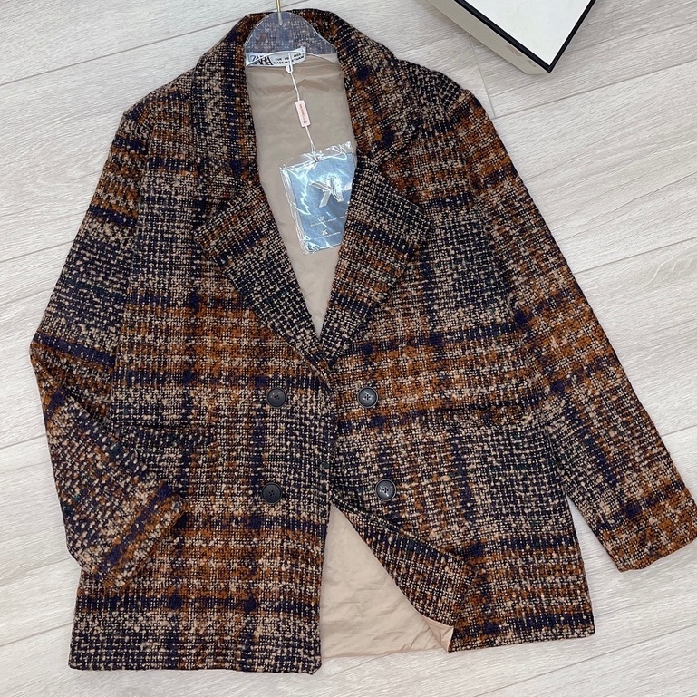 Áo khoác dạ kẻ 2 lớp cao cấp (A17) | BigBuy360 - bigbuy360.vn