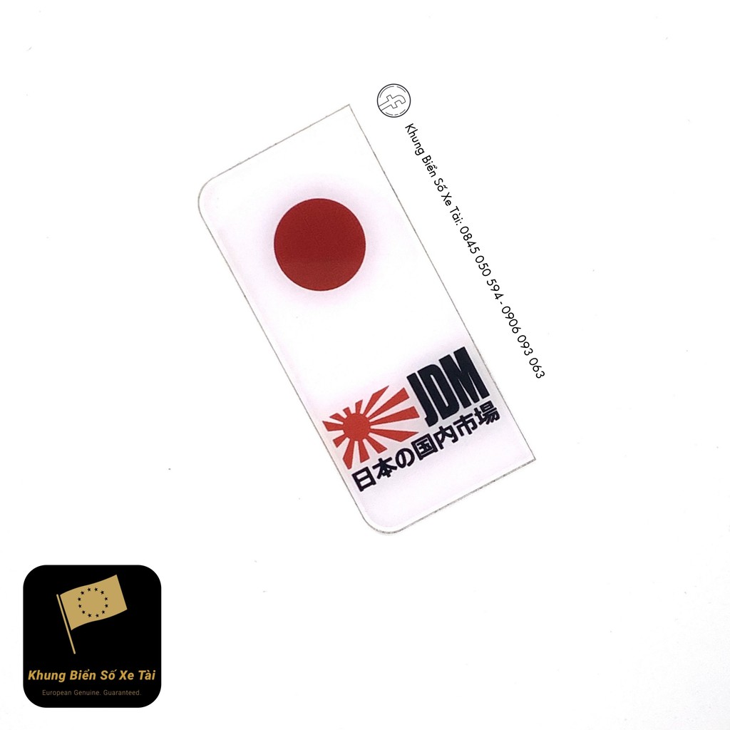 Logo Japan JDM  Cho Khung Biển Số Châu Âu Wurth