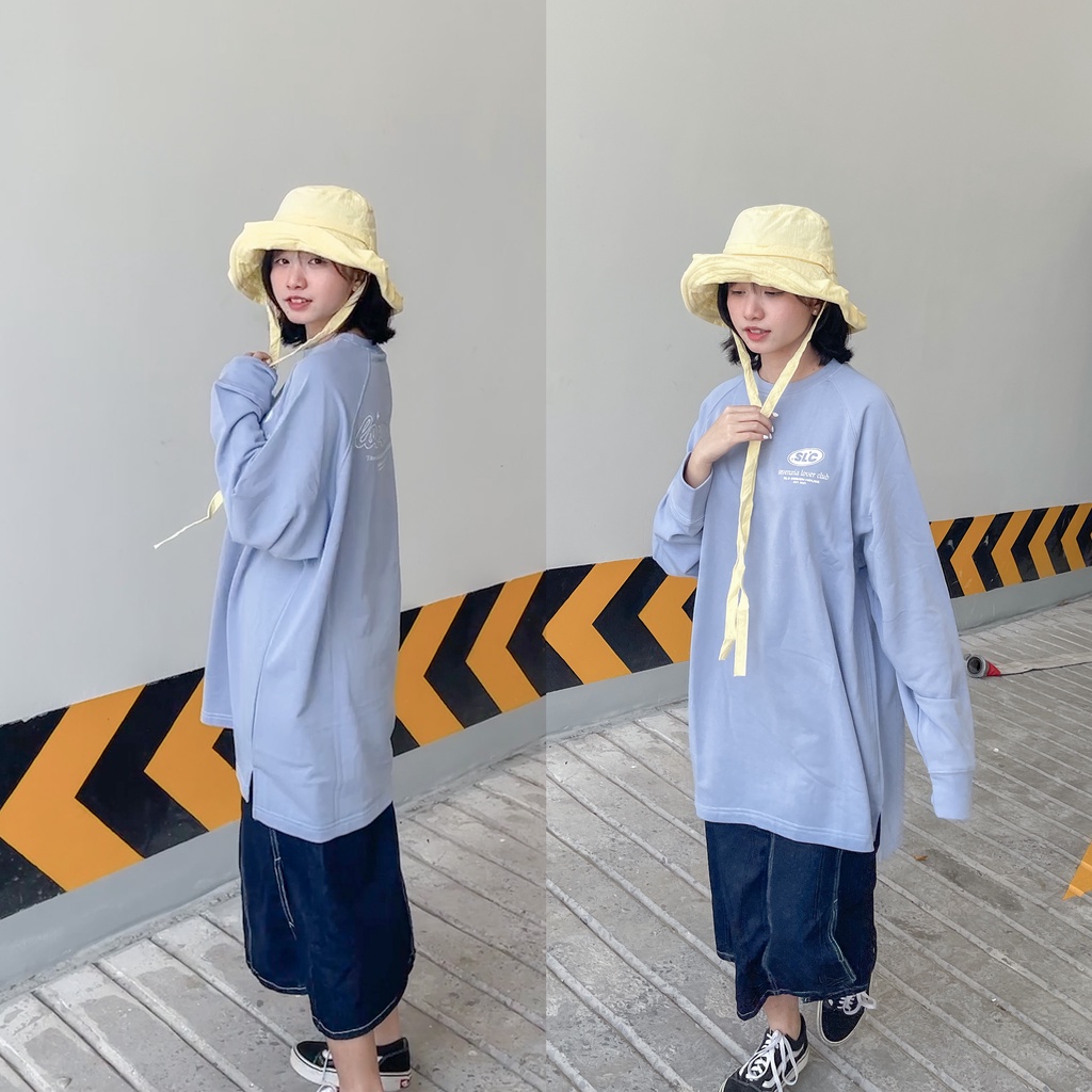Áo sweater form dài rộng SLC