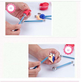 Bộ 4 mo dụng cụ tạo hình đất sét, miết cánh hoa đất sét