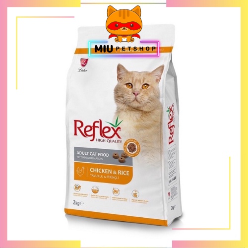 Thức ăn cho mèo Reflex Plus các vị | Túi 2KG | Hạt cho mèo lớn Reflex Plus cao cấp xuất sứ Thổ Nhĩ Kỳ.