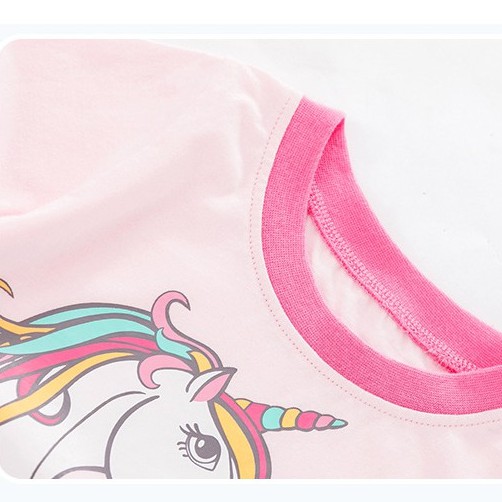 Mã QW060 áo thun ngựa pony hồng của Little Maven cho bé gái