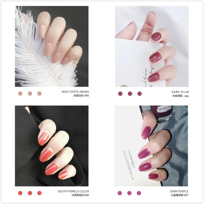 Sơn móng tay 8ml nhiều màu đơn giản tuỳ chọn