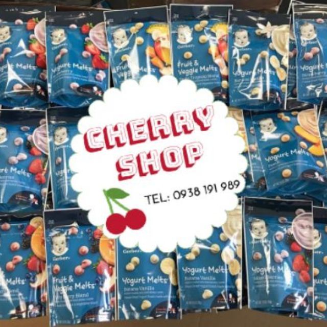 Sữa chua khô Gerber đủ vị date 2021(mẫu mới)