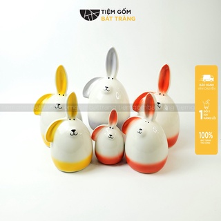  Thỏ Sứ Tiết Kiệm Ống Heo Đất Tiết Kiệm Hình Thỏ Sứ Bát Tràng 3 Size Ngộ Nghĩnh Con Giống Dễ Thương 