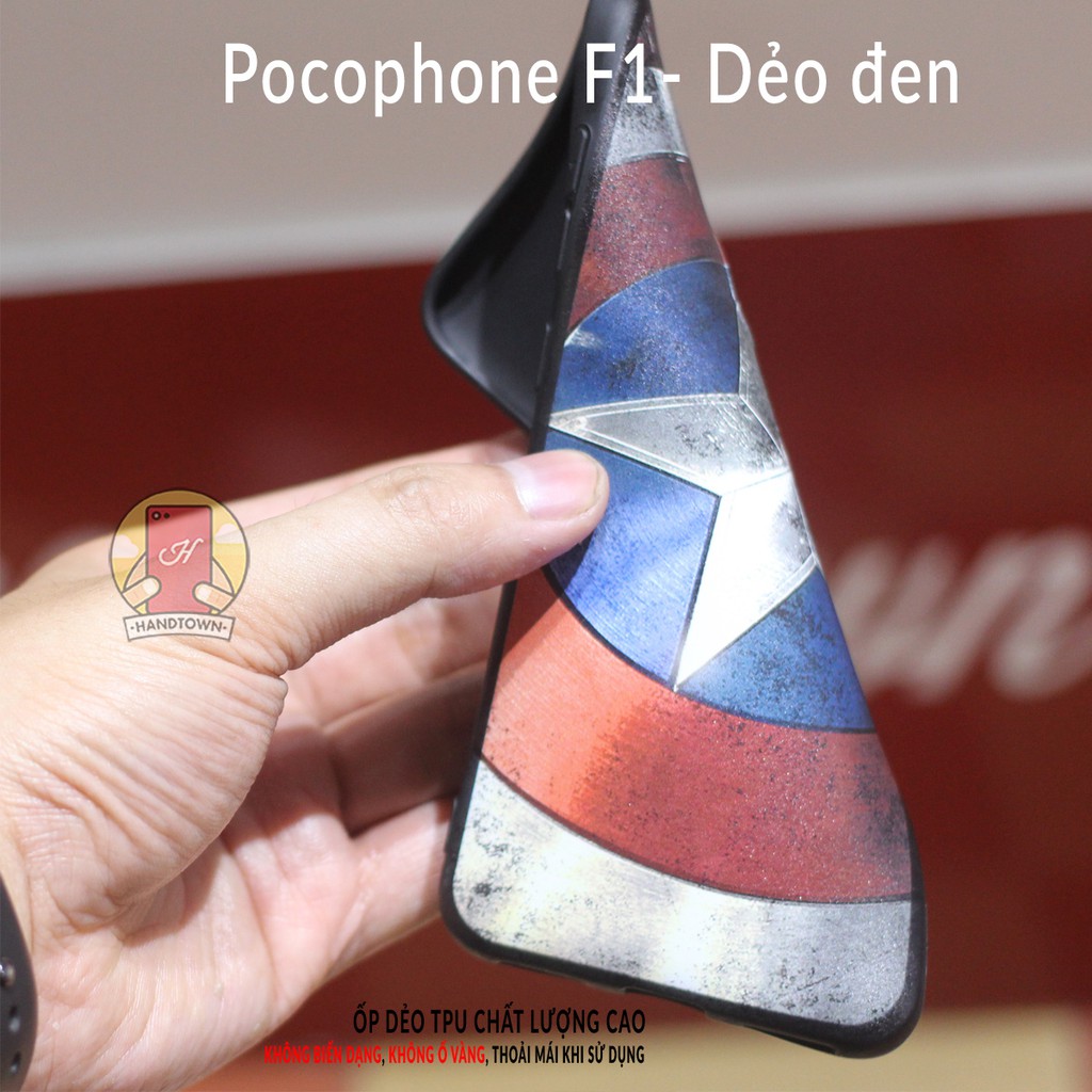 Ốp lưng Xiaomi Pocophone F1 dẻo đen in hình Phần A