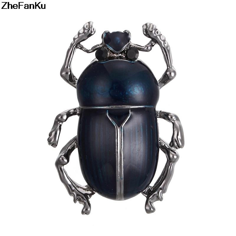 Ghim cài áo hình bọ cánh cứng phong cách vintage độc đáo