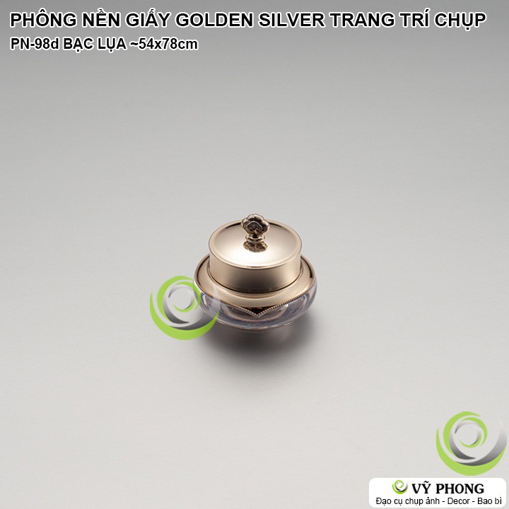 PHÔNG NỀN GIẤY MÀU VÀNG BẠC GOLDEN SILVER TRANG TRÍ CHỤP SẢN PHẨM CAO CẤP LUXURY ĐẠO CỤ CHỤP HÌNH INS PN-98