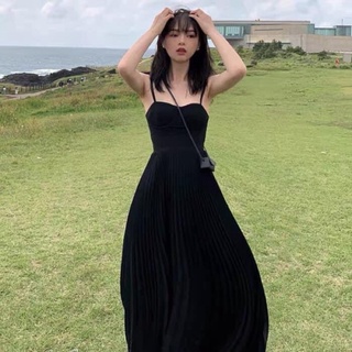 Váy 2 dây xoè xếp ly