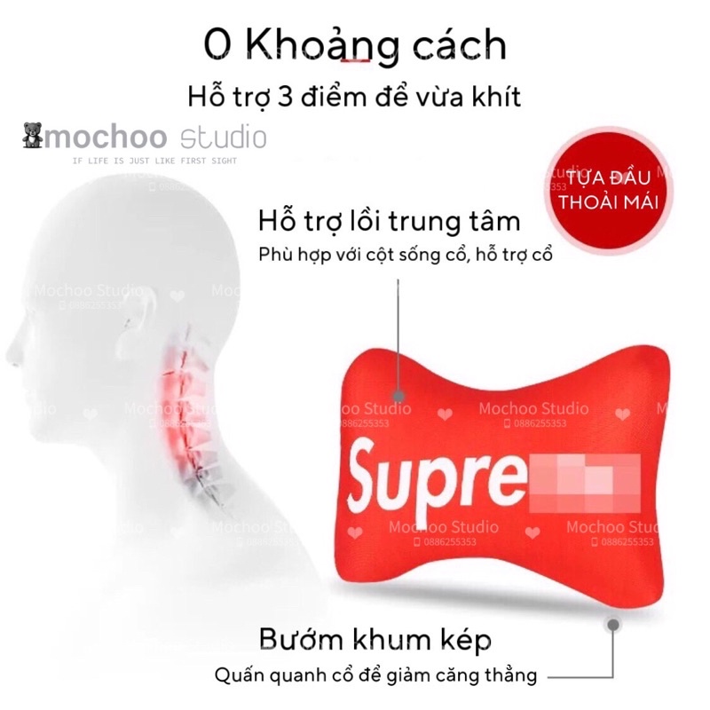 Gối Tựa Đầu Ô Tô Gối Dựa Cổ Ô Tô Gối Memory Foam Cho Xe Hơi Cao Cấp Gối Siêu Mềm Chống Đau Mỏi Cổ