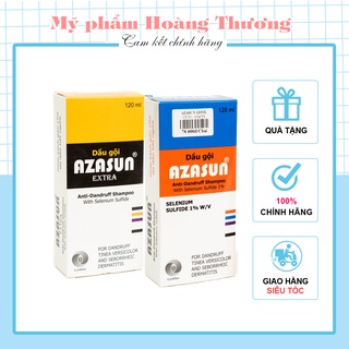 Dầu gội đầu azasun anti-dandruff 1%, azasun extra 2.5% – hỗ trợ làm sạch gàu và giúp da đầu hết ngứa azasun sampoo 120ml