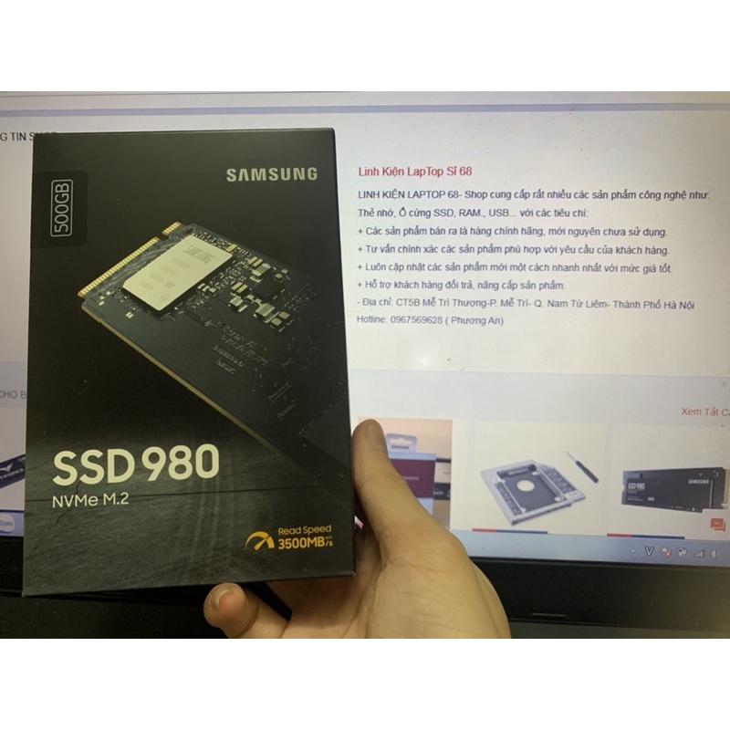 Ổ cứng SSD M2 NVMe Samsung 980 - 250Gb/500Gb/ 1TB