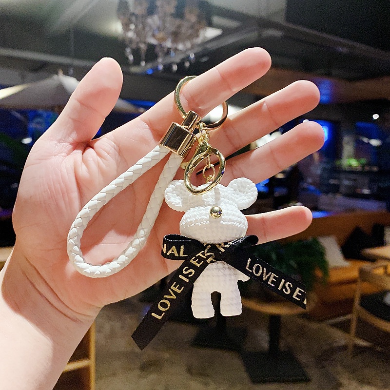 Móc Khóa Hình Gấu Hoạt Hình Sáng Tạo Dễ Thương