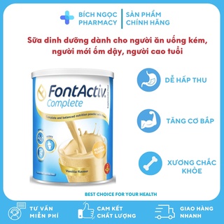 ☑️[Chính hãng] Sữa FontActiv ®Complete Nhập Khẩu Tây Ban Nha cho người ăn uống kém, người già, người mới ốm dậy