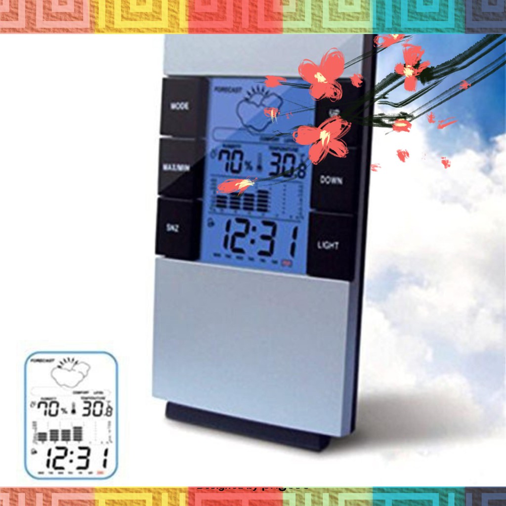 SIÊU BẤT NGỞ Đồng hồ để bàn đo nhiệt độ, độ ẩm GIẢM GIÁ