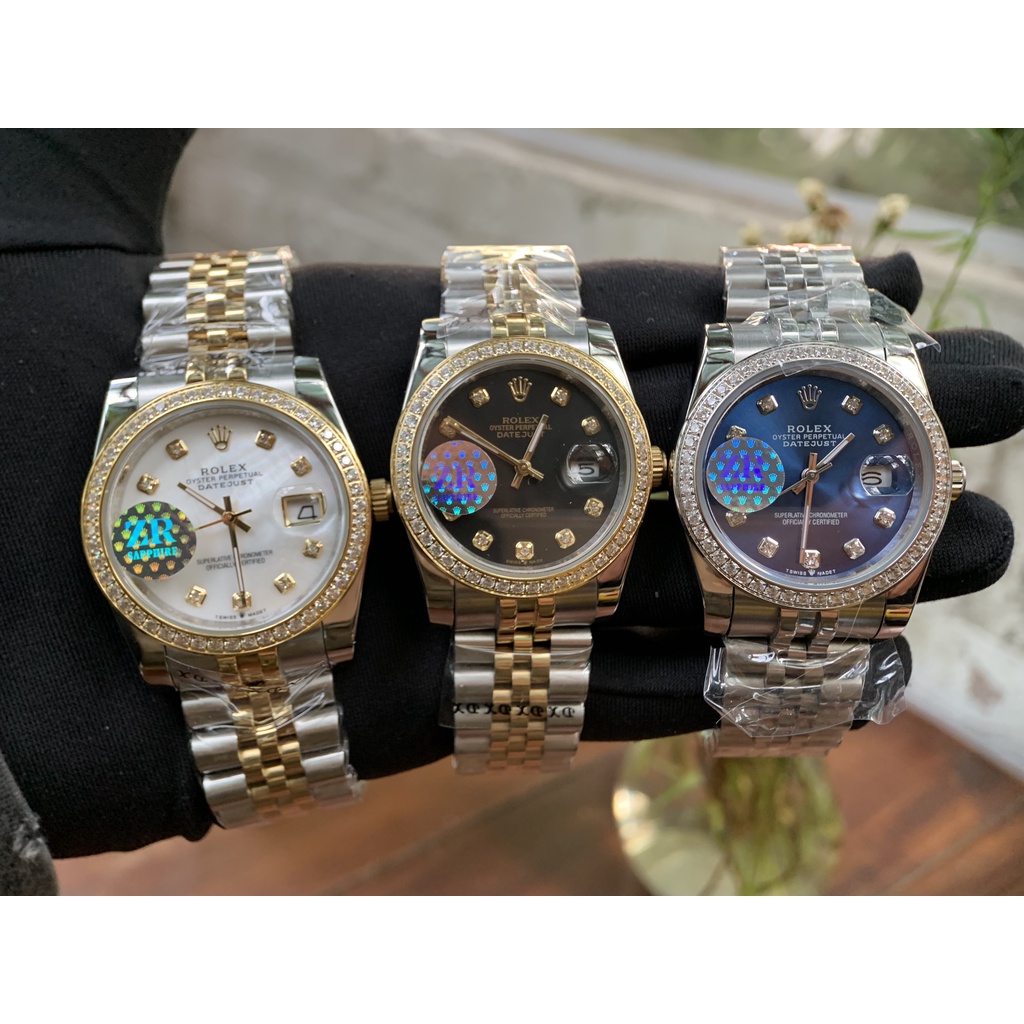 Đồng Hồ Nam RL DATEJUST Size 38mm, Size 41mm, Viền Đá, Mặt Kính Sapphire, Máy Cơ Automatic Nhật, Chống Nước 5ATM [Bảo Hà | BigBuy360 - bigbuy360.vn