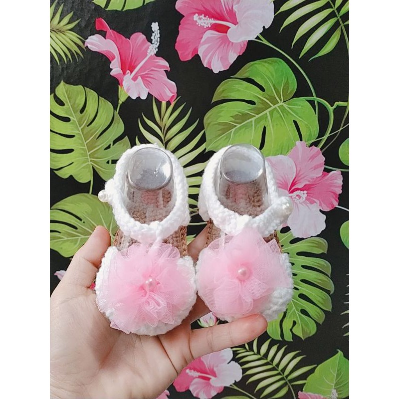 Giày len cho bé có dán đế