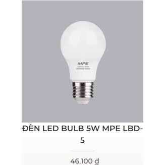 ĐÈN LED MPE  3w 5w 7w 9w 12w 15w