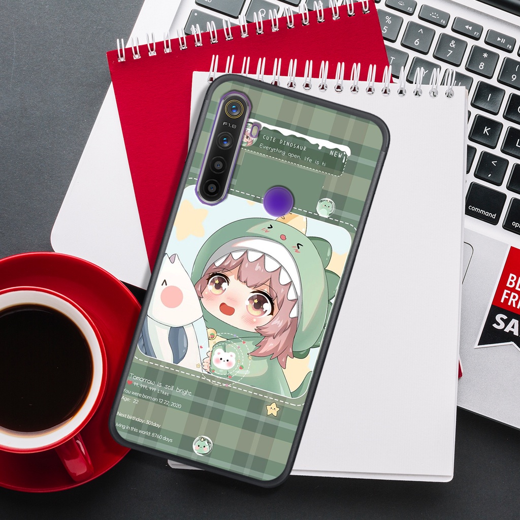[HOT]ỐP OPPO REALME 3 - 3 PRO - REALME 5 - 5 PRO  , IN HÌNH KHỦNG LONG CHIBI SIÊU DỄ THƯƠNG.