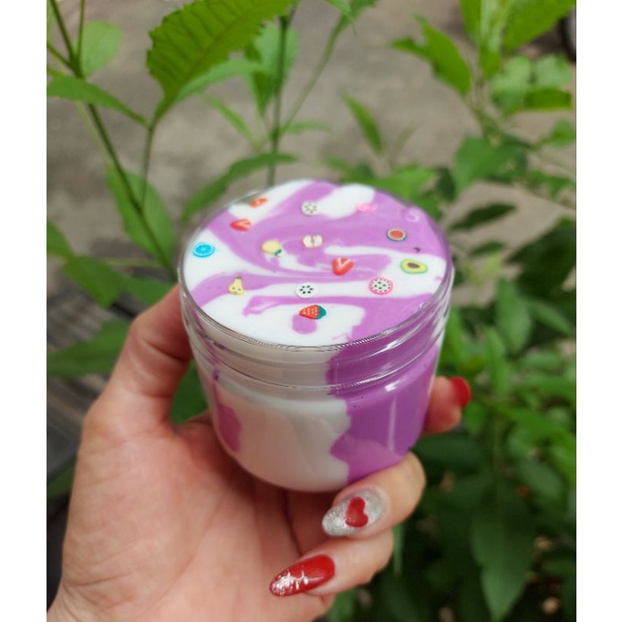 Basic Slime Bánh khoai Môn hũ 150ml kèm chram ngẫu nhiên