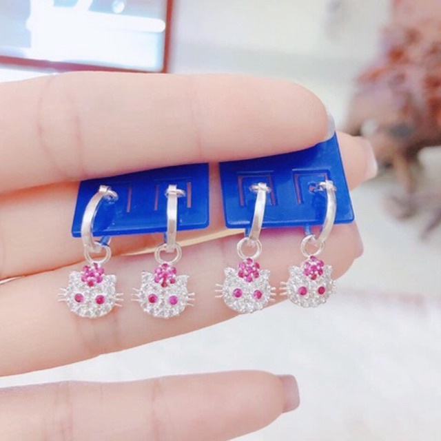 bông tai mèo cho bé, lên tai rất đẹp