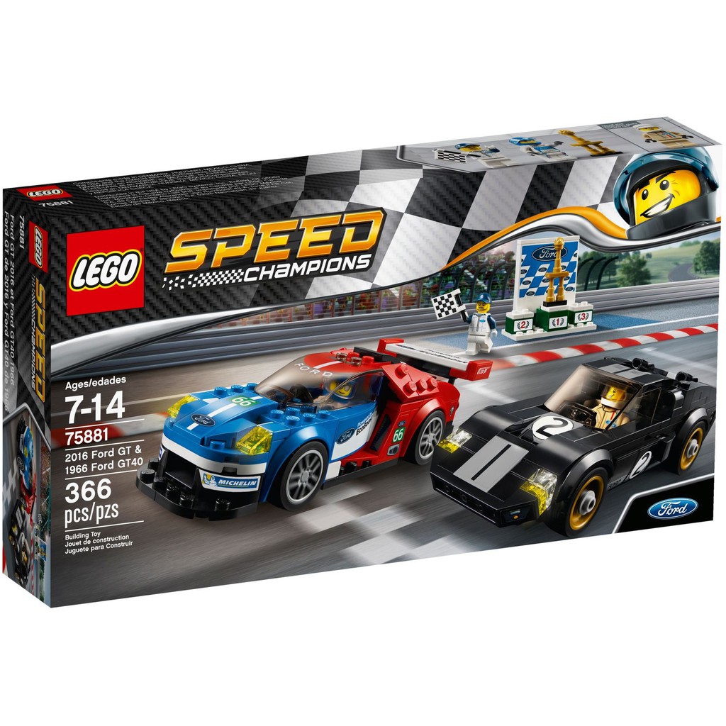LEGO 75881 Speed Champions - 2016 Ford GT Và 1966 Ford GT40