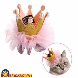 Pet Dogs Accessories Pet Grooming Hairpin Crown Hair Clips Princess Lace Bow Tie Pet Dog Hair Bowknot Pets