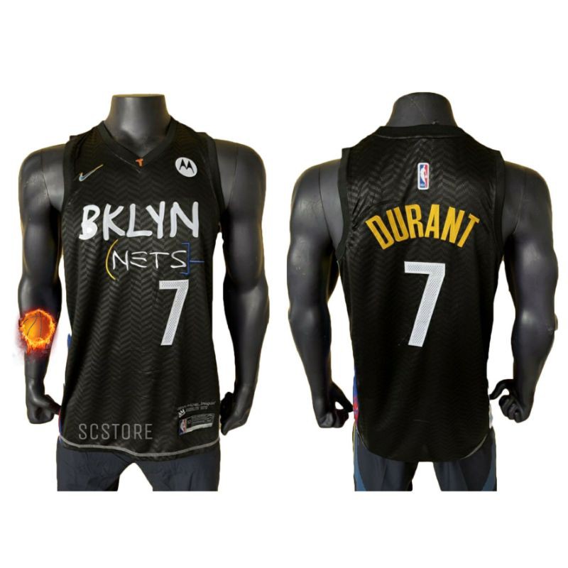 1 Bộ Quần Áo Bóng Rổ Đội Brooklyn Nets Swingman City Durant 7 Nba Chất Lượng Cao