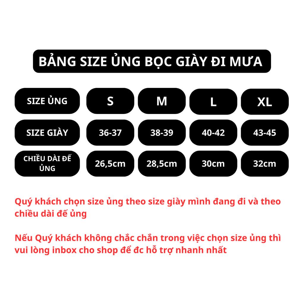 Ủng Đi Mưa, Bọc Giày Đi Mưa Cổ Cao Chất Liệu Nhựa PVC 2 Lớp (Hàng Cao Cấp)