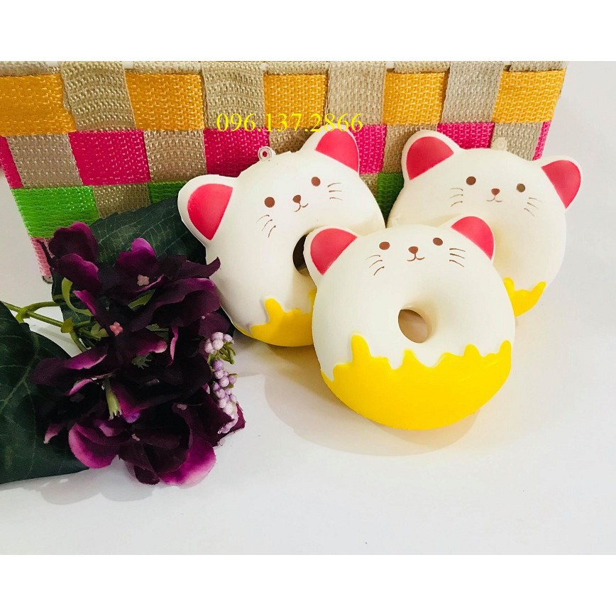 Squishy bánh Donut mèo vàng |shopee. Vn\Shopgiayred