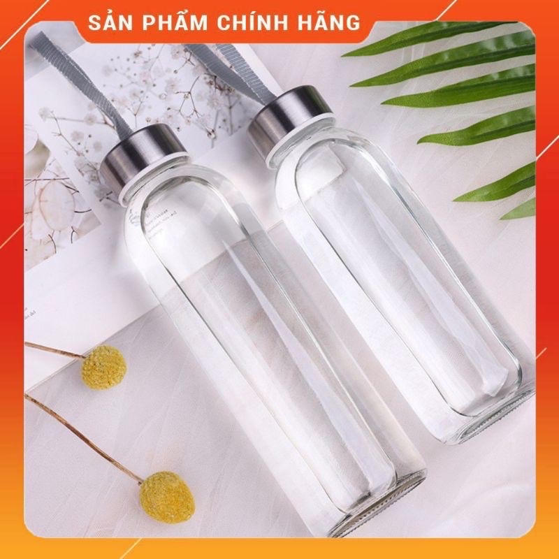 BÌNH GIÁ RẺ Set 2 chai thuỷ tinh kèm nắp đậy 300ml, bình thuỷ  tinh, trang trí ,cắm hoan _decor , đựng sữa hạt