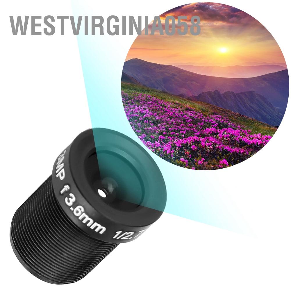 Westvirginia058 2pcs Security Lens Wide Angle CCTV 3.6mm 3MP HD Pixel Accessory for Camera