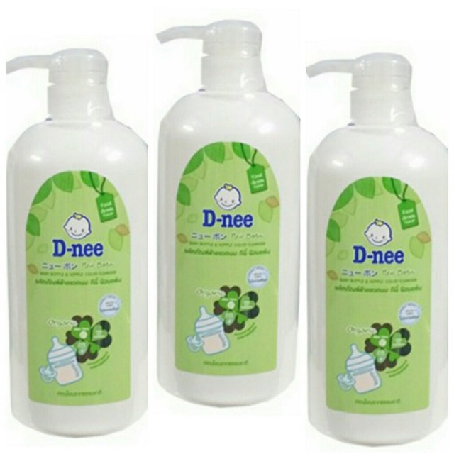 Combo 3 CHAI rửa bình sữa Dnee 620ml Thái Lan