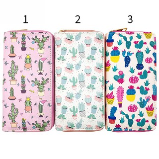 Bóp Ví Dài Cầm Tay Nữ Họa Tiết Hoạt Hình Chậu Cây Xương Rồng Cute Siêu Dễ Thương - Link 45 - Nana Store
