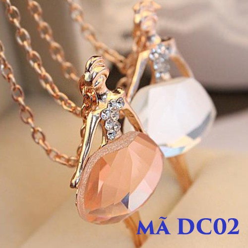 Dây chuyền công chúa lõi bạc S925 cao cấp mạ vàng 24k 4 lớp _ DC2