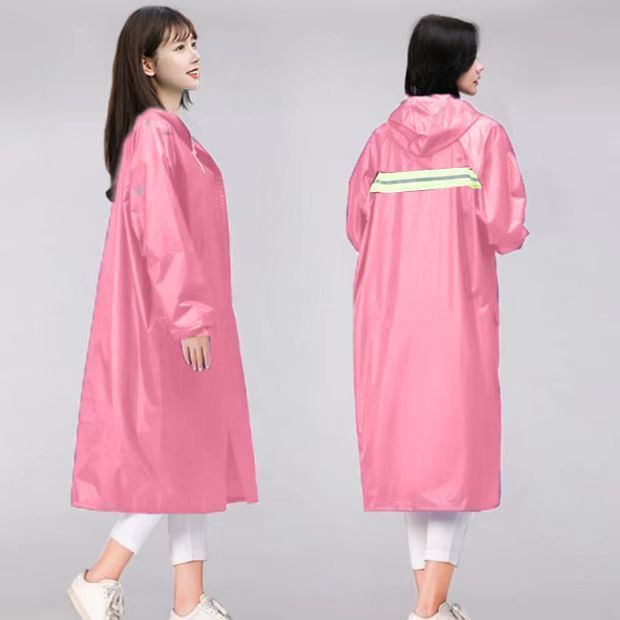 Thời trang áo mưa dài một mảnh mưa bão toàn thân nam nữ tất cả ngoài trời đi bộ đường dài áo gió áo khoác cưỡi poncho6.14