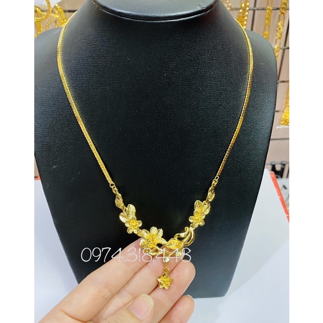 dây chuyền cưới cô dâu dát vàng 24 cao cấp