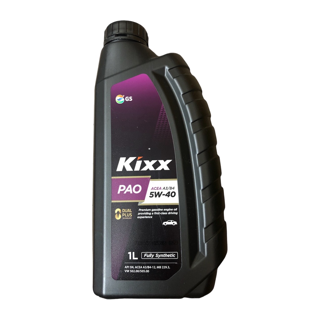 Nhớt xe đua cao cấp tổng hợp 100% Kixx PAO A3/B4 5w40 [ 1L ]