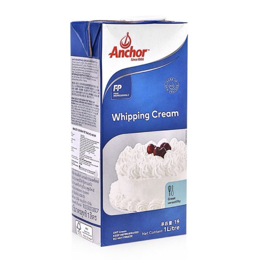 whipping cream anchor loại 1 lít