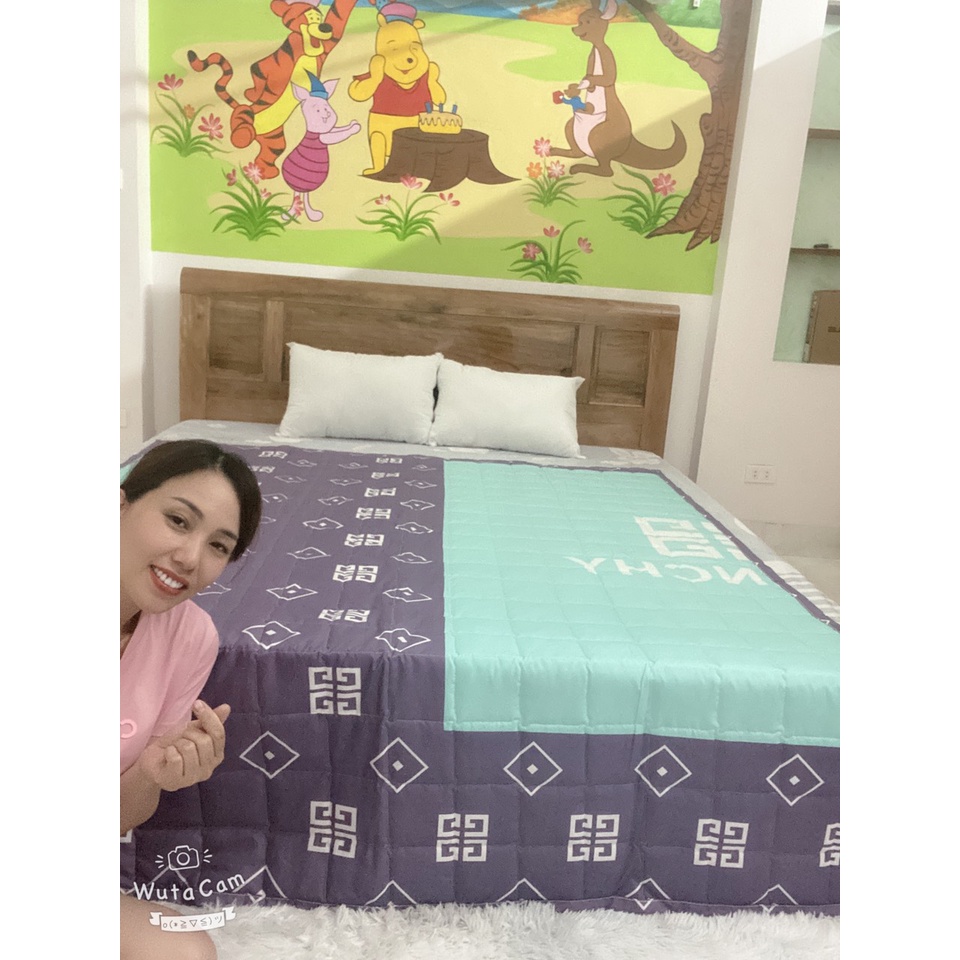 Chăn Hè Cotton Poly Mềm Mịn Trần Bông 3 Lớp