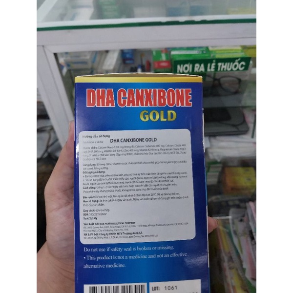 DHA Canxibone Gold  - Bổ sung canxi và các chất cần thiết